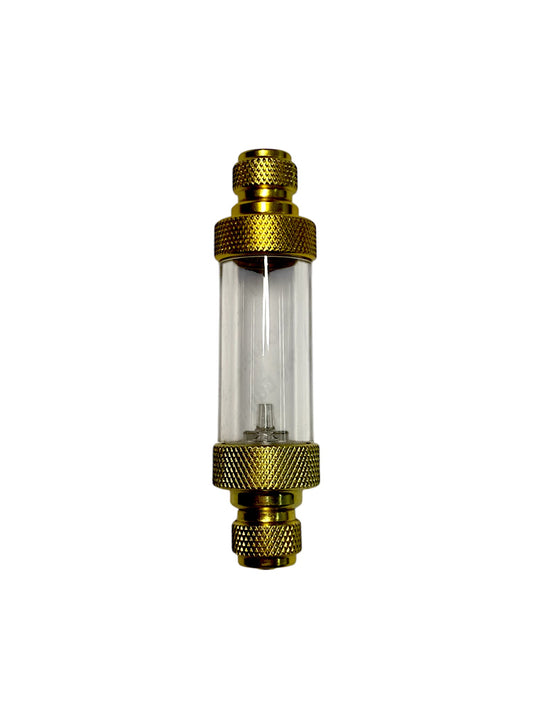 ZRDR (Gold) Aquarium Carbon Dioxide CO2 Bubble Counter Double Head Part#W00-02BG