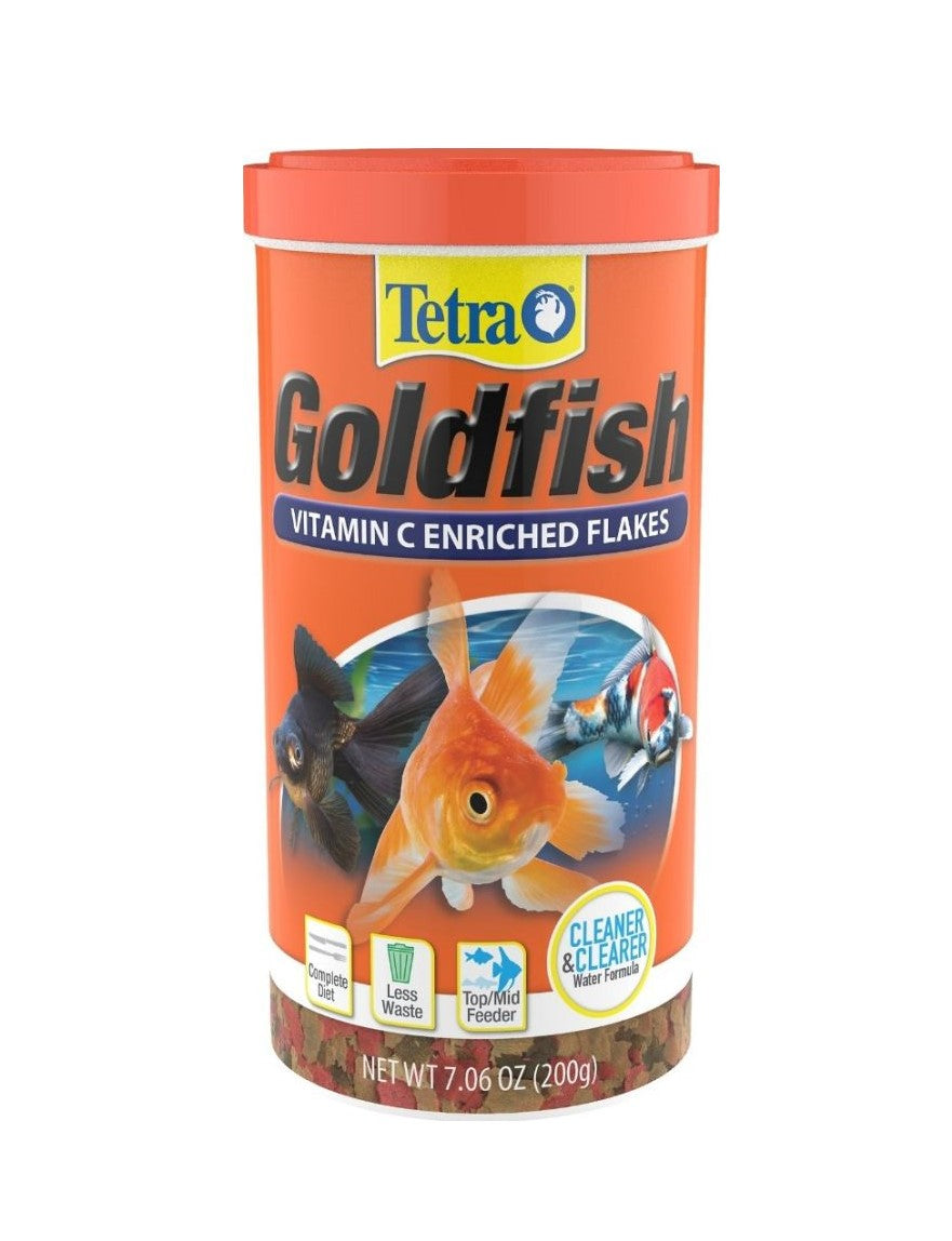 Tetra Goldfish Vitamin C Enriched Flakes 7oz Part # AQ-16140