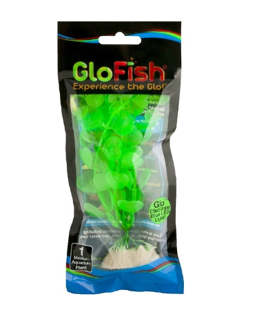 GloFish Fluorescent Medium Green Aquarium Plant 5" Part # 77367