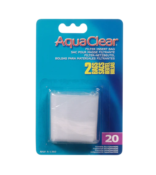 AquaClear 20 / Mini Filter Insert Media Bags (2 Pac) Part # A1360