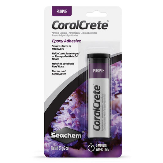 Seachem CoralCrete Purple Epoxy Adhesive 2 oz