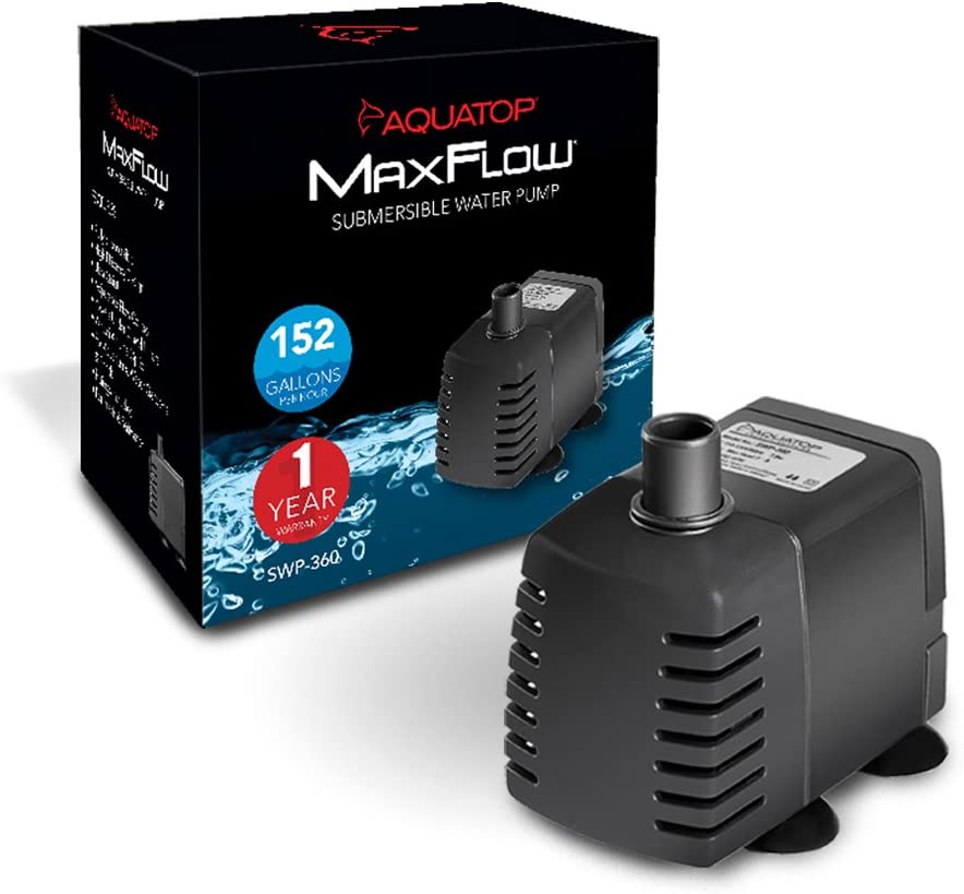 Aquatop MaxFlow 152 GPH Submersible Water Pump Part# SWP-360