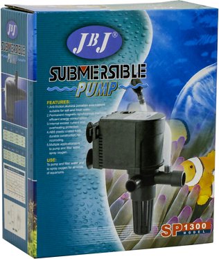 JBJ SP 1300 Submersible Aquarium Pump  237 GPH