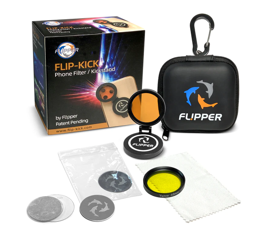 Flipper Flip-Kick Mobile Phone Aquarium Camera Filter Kit