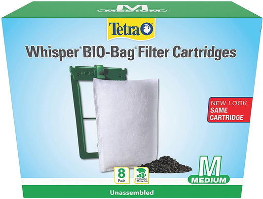 Tetra Whisper Bio-Bag Filter Cartridges Medium  8 Pack Part# 26352