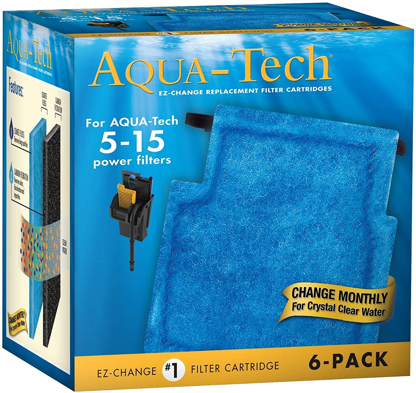 Aqua-Tech  5-15 Power Filter Cartridge 6pack  Part# AQ12431