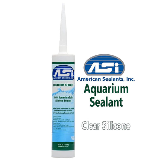 ASI Aquarium Sealant Clear Silicone  10.2 oz  ASIN# B012X0U162