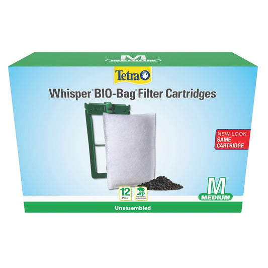 Tetra Whisper Bio-Bag Filter Cartridges Medium  12 Pack Part# 26160