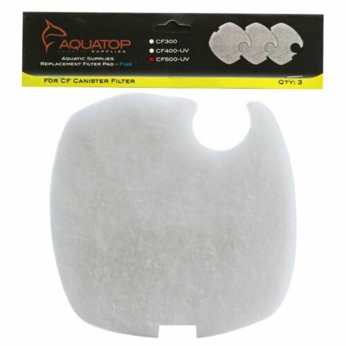 Aquatop CF500-UV Canister Filter Fine Filter Pads Pack of 3