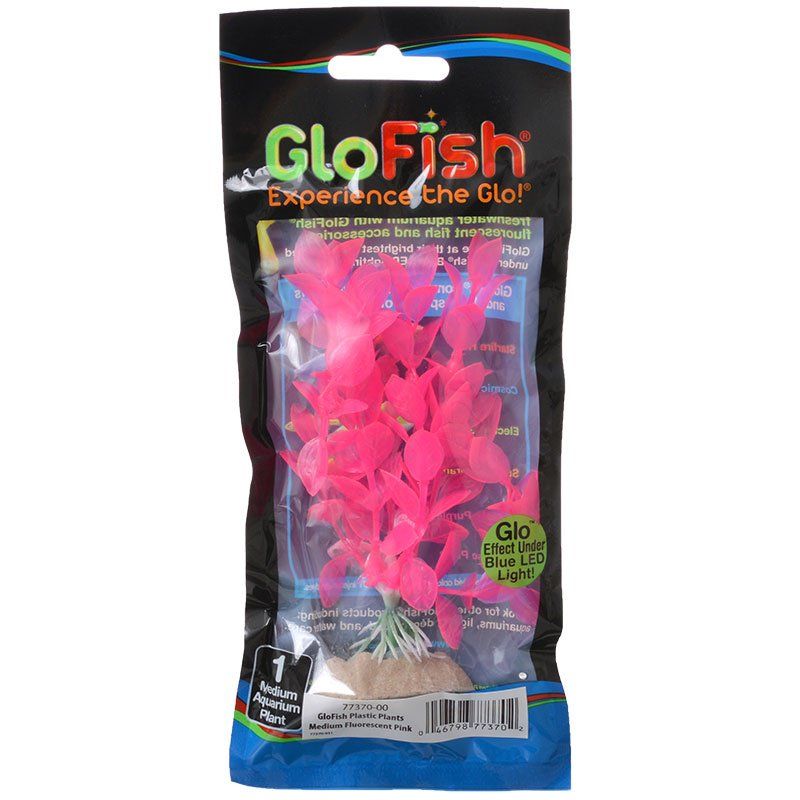 GloFish Fluorescent Medium Pink Aquarium Plant 5" Part # 77370