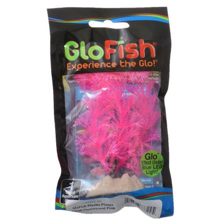 GloFish Fluorescent Small Pink Aquarium Plant 4" Part # 77324