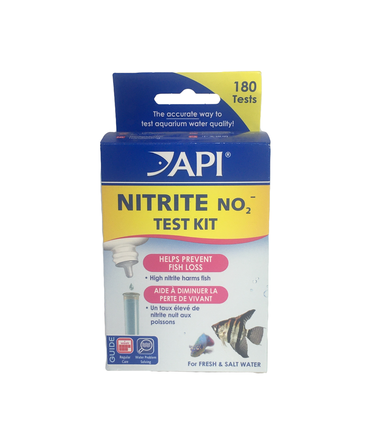 API Nitrite NO2 Aquarium Test Kit Freshwater & Saltwater 180 Tests
