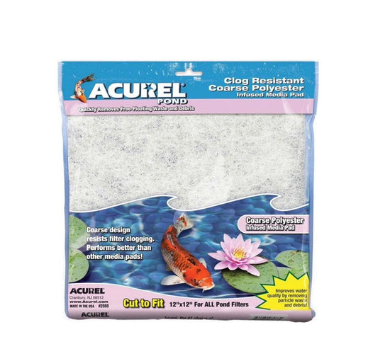 Acurel Pond Coarse Polyester Media Pad 12" x 12" Part # 2550