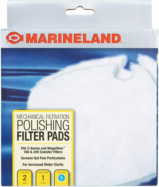 Marineland 160/220 Magniflow/C-Series Polishing Pads Rite Size S  2 Pack