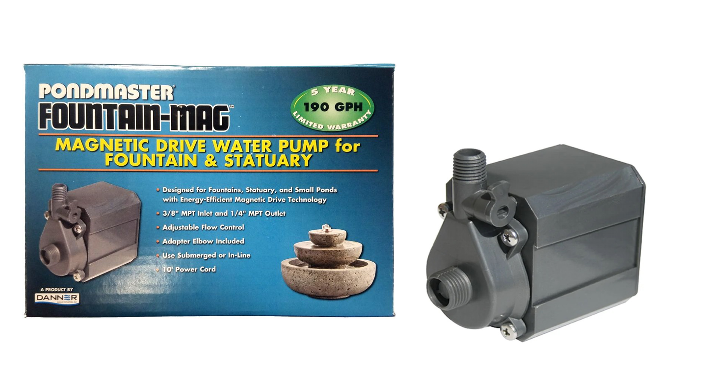 Pondmaster Fountain Mag 190 GPH Part # 2519