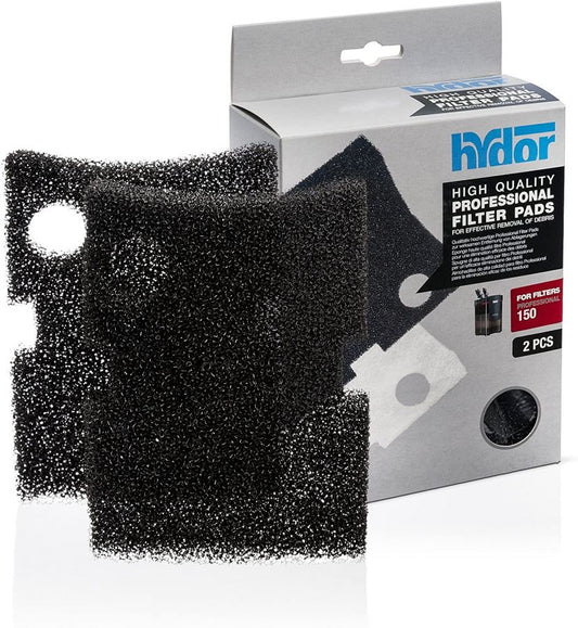 Hydor 150 Professional Black Sponge Coarse Filter Pad Pack of 2 Part# XC0404
