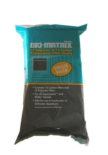 Supreme Skilter Bio-Matrix 12 Polyester & 12 Carbon Filter Media Part # 11812