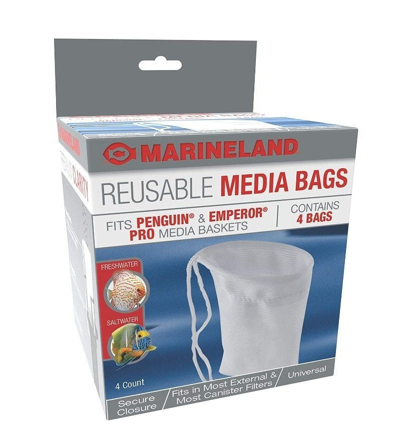 Marineland Reusable Universal Media Bags 4 Pack