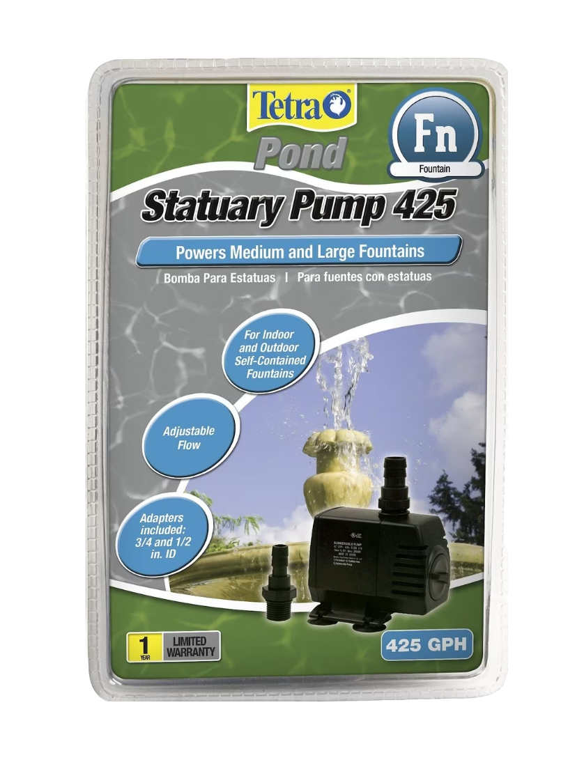 Tetra Pond 425 GPH Statuary, Fountain Pump  Part# 19713