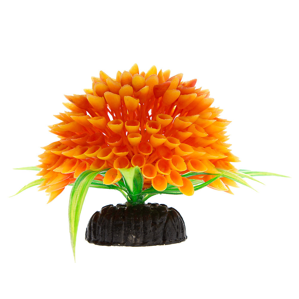 TopFin Aquarium Plants - Mini Orange Flower Shrub 3.5" Part # 5257026