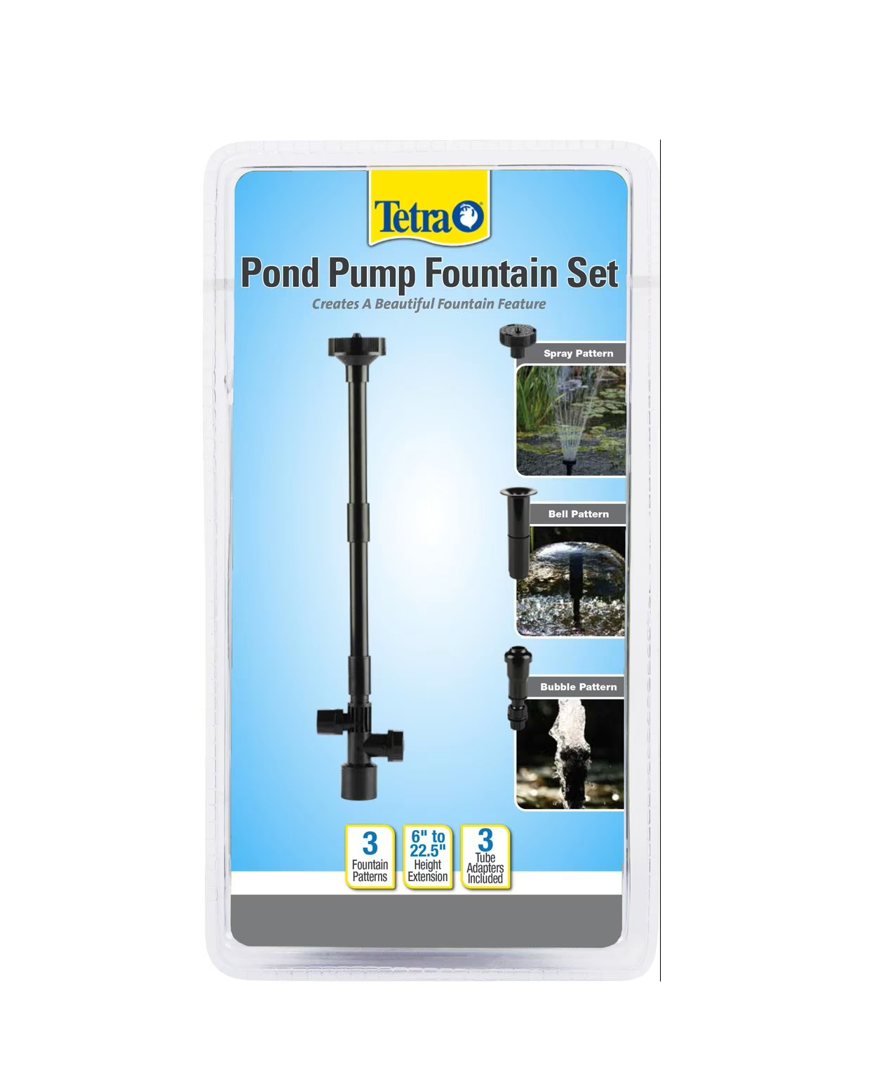 Tetra Pond Pump Fountain Set Adaptor Kit Part# 19731