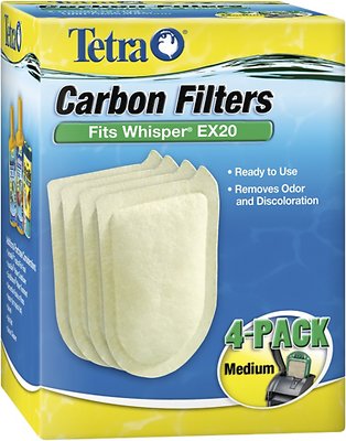 Tetra Whisper EX20 Carbon Filter Medium 4 Count Part# 26331