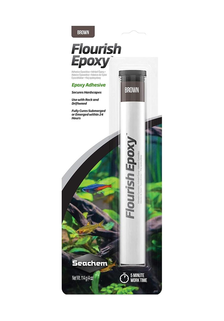 Seachem Flourish Brown Epoxy Adhesive 4 oz Part # 3126