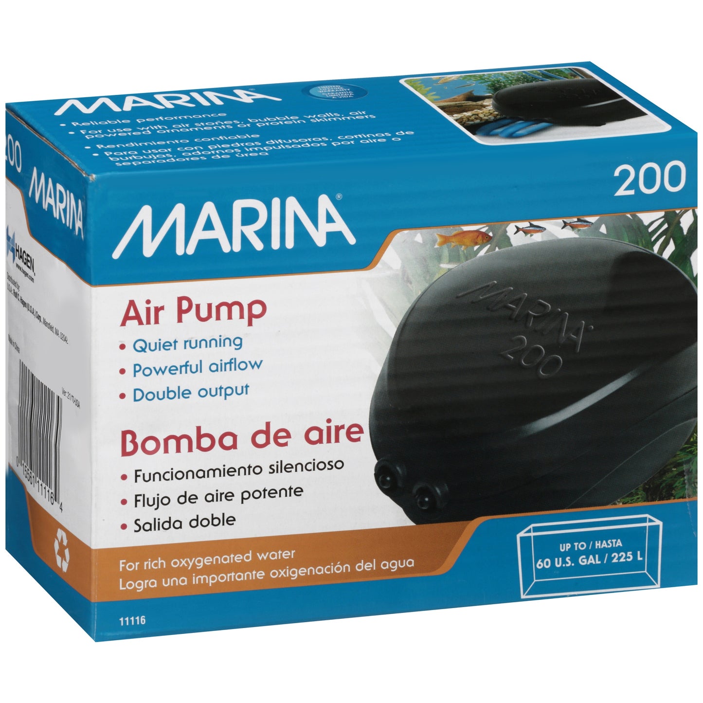 Marina 200 Air Pump Part# 11116