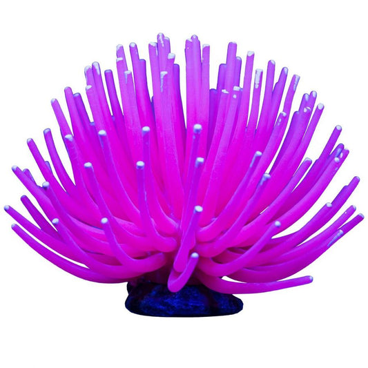 Tetra GloFish Pink Anemone Aquarium Ornament