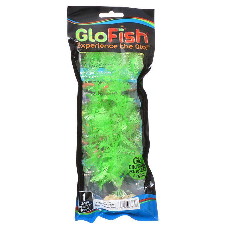 GloFish Fluorescent Large Green Aquarium Plant 7.5" Part # 77372