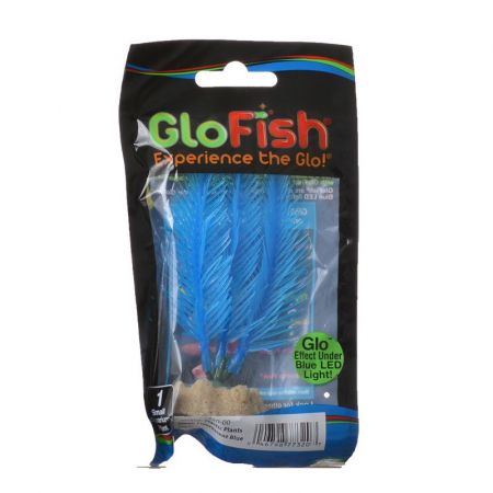 GloFish Fluorescent Small Blue Aquarium Plant 4" Part # 77320