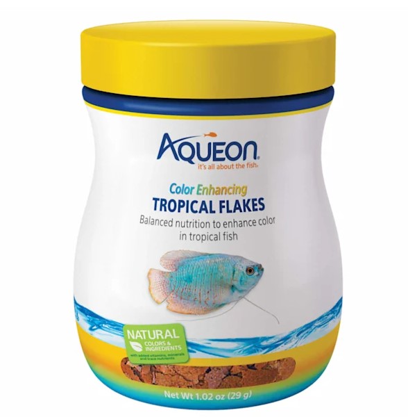 Aqueon Color Enhancing Tropical Flake Food 2.29 oz
