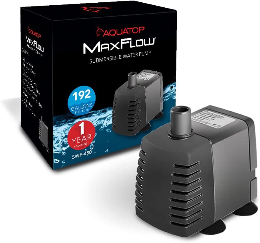 Aquatop MaxFlow 192 GPH Submersible Water Pump Part# SWP-480