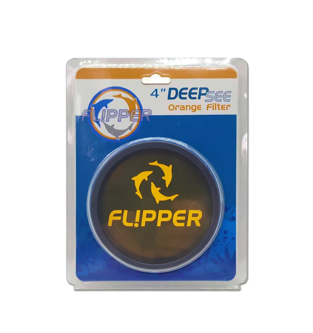 Flipper DeepSee 4" Aquarium Viewer Orange Filter Lens Part # 14409