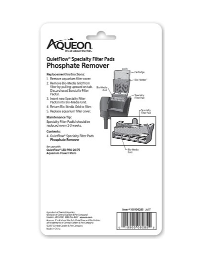 Aqueon Phosphate Remover for QuietFlow LED Pro 20/75 Power Filter Part#100106285