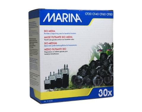 Marina Bio Media Balls (30 count) Fits Filters CF20, CF40, CF60, CF80  Part #A58