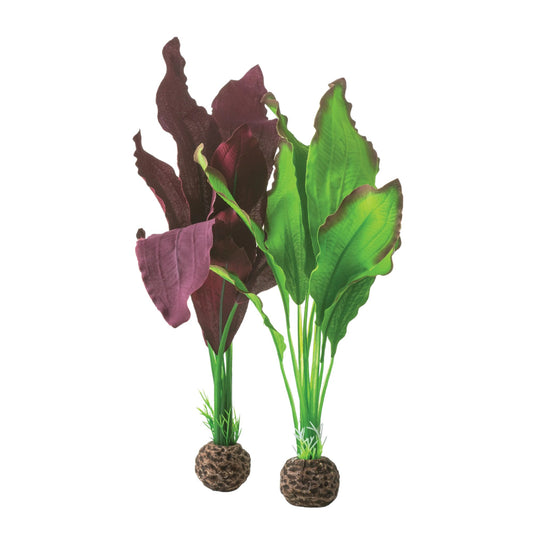 biOrb Aquatic Silk Plant Green & Purple Medium Part# 46101
