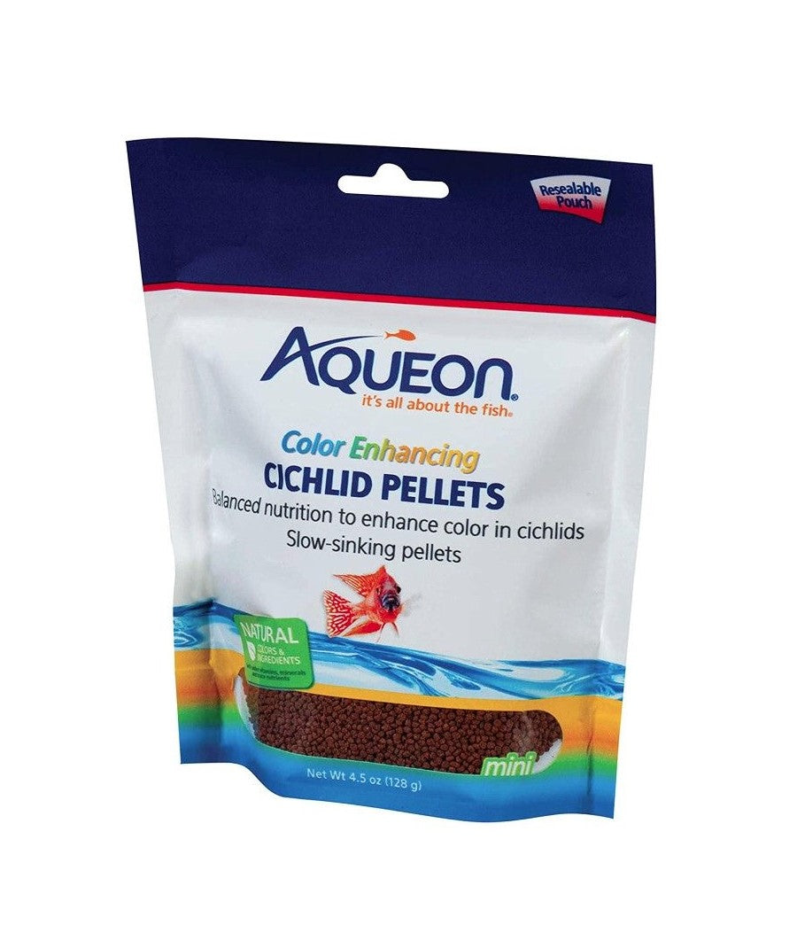 Aqueon Color Enhancing Cichlid Pellets 4.5 oz Part # 100106187