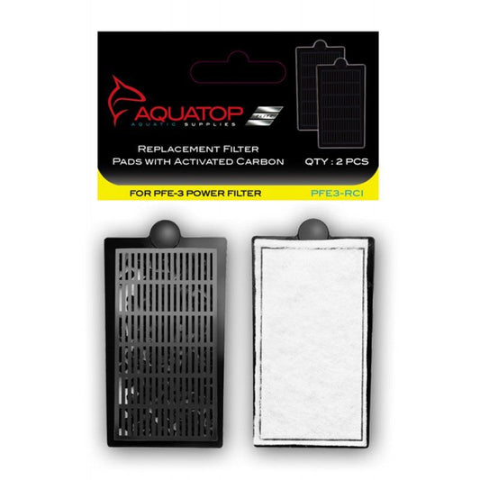 Aquatop PFE-3 Power Filter Cartridge with Carbon 2 Pack Part# RCI-PFE3