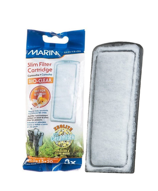Marina Bio-Clear Zeolite Slim Power Filter Cartridge 3 Pack Part# A293