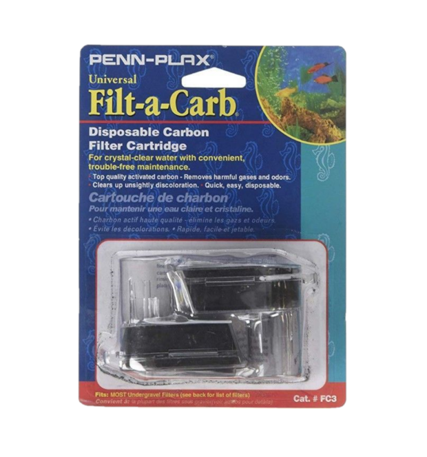 Penn Plax Filt-A-Carb Disposable Carbon Filter Cartridges Part# FC3