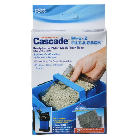 Penn-Plax Cascade Pro-Z  Filt-A-Pack (Zeolite) 2 Pack Part#  CCF234