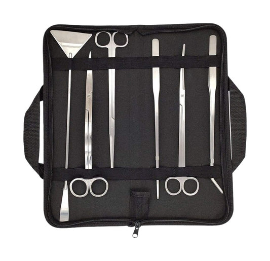 Aquascape Plant Stainless Steel Tool Kit, 6 Piece Set with Storage Case