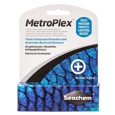 Seachem MetroPlex 5 gram Protozoan Parasite Powder Treatment Part# 801