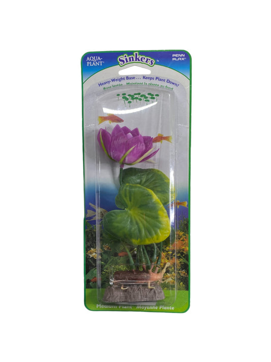 Penn Plax  6.5" Purple Water Lily Plant Part # P3MH