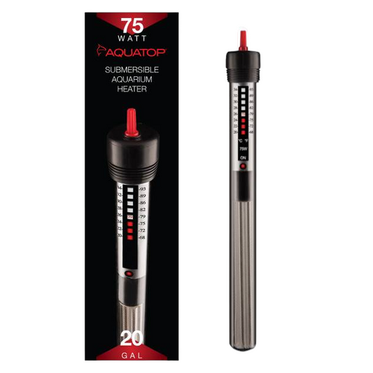 Aquatop 75 watt Submersible Glass Heater Part # GH-75
