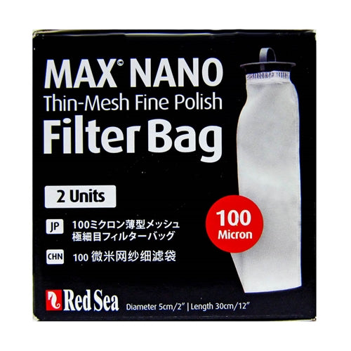 Red Sea Max Nano Thin Mesh Fine Polish Filter Bag 100 Micron 2 Pack Part# R40581